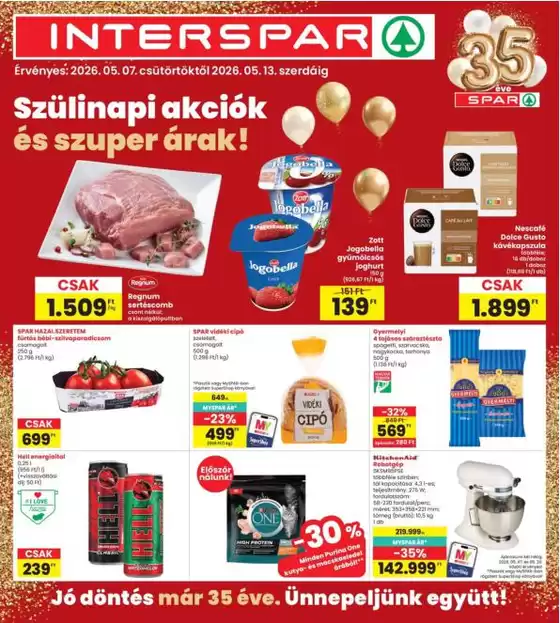 Interspar katalógus, Csongrád | Vonzó különleges ajánlatok mindenki számára | 2026-05-07T00:00:00.000Z - 2026-05-13T00:00:00.000Z