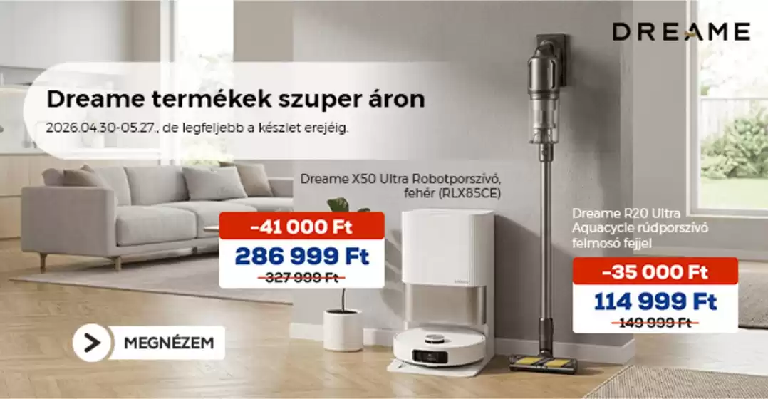 Euronics katalógus | Exkluzív ajánlatok ügyfeleinknek | 2026-04-30T00:00:00.000Z - 2026-05-27T00:00:00.000Z