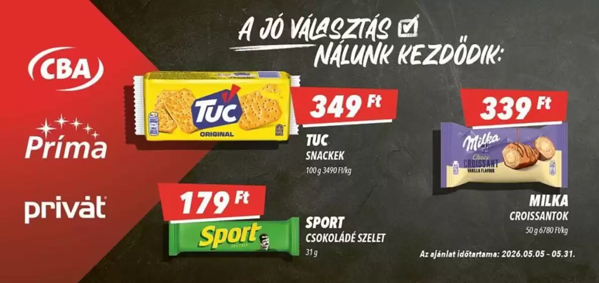 CBA katalógus | CBA akciós | 2026-05-05T00:00:00.000Z - 2026-05-31T00:00:00.000Z