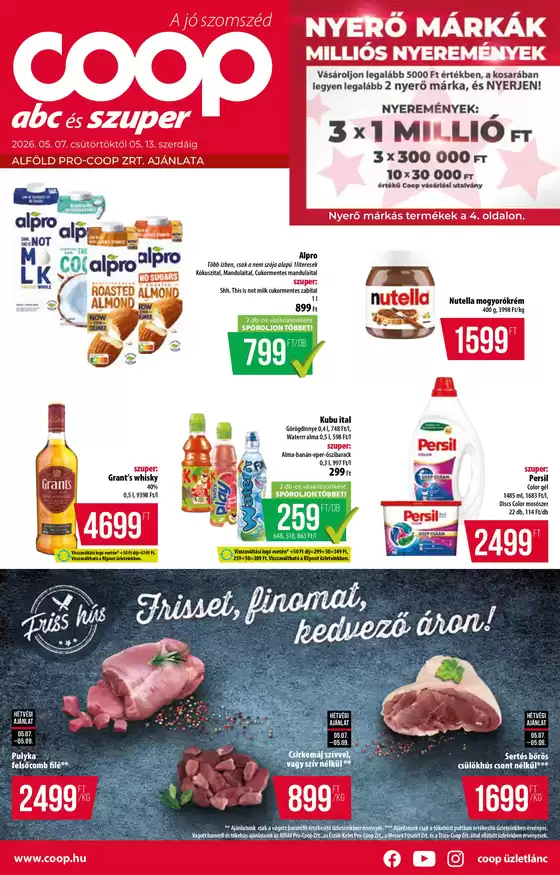 Coop katalógus | Új ajánlatok felfedezésre | 2026-05-07T00:00:00.000Z - 2026-05-13T00:00:00.000Z