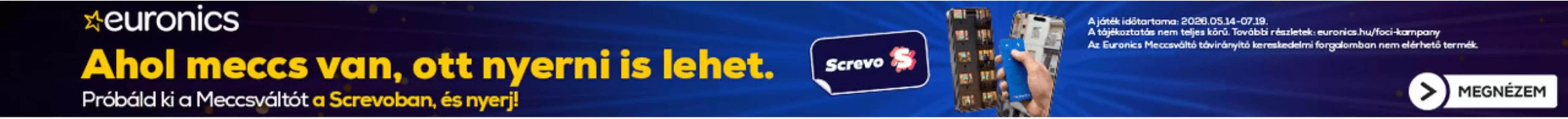Euronics katalógus, Debrecen | Kedvezmények és akciók | 2026-05-14T00:00:00.000Z - 2026-07-19T00:00:00.000Z