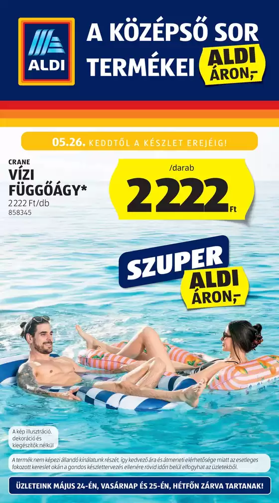 Aldi katalógus, Salgótarján | Takarítson meg most ajánlatainkkal | 2026-05-17T00:00:00.000Z - 2026-05-31T00:00:00.000Z