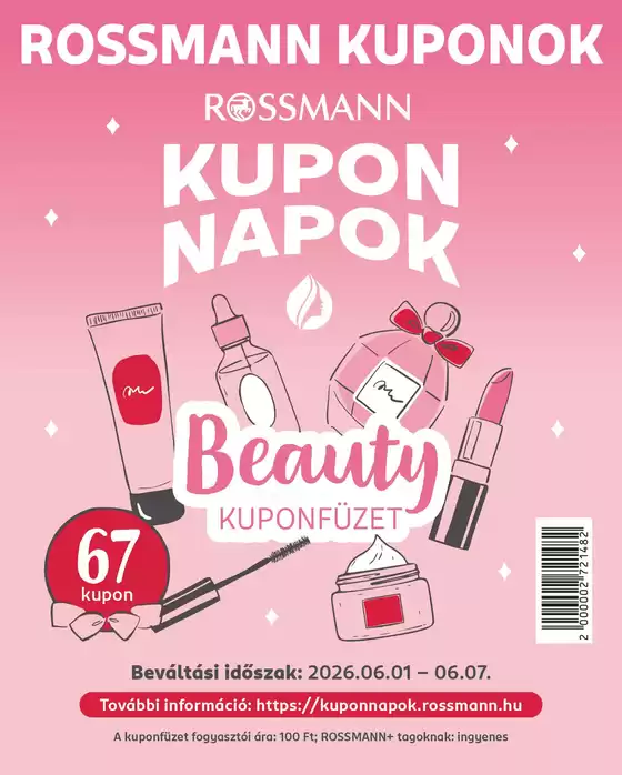 Rossmann katalógus, Tiszaújváros | Csúcsajánlatok és kedvezmények | 2026-06-01T00:00:00.000Z - 2026-06-07T00:00:00.000Z