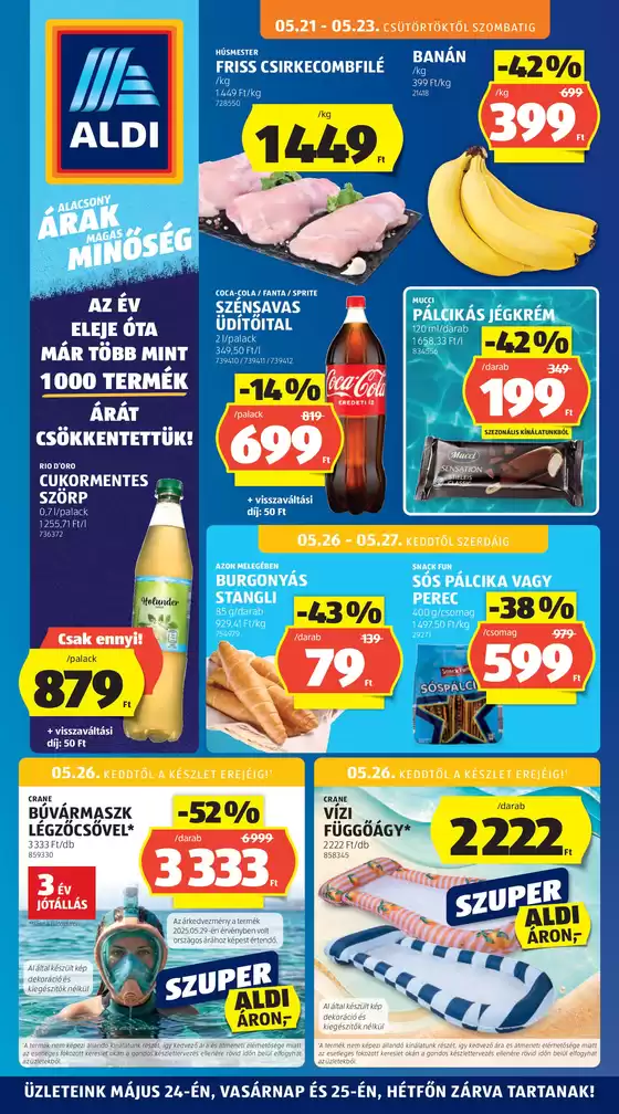 Aldi katalógus, Nyíregyháza | Aktuális akciók és ajánlatok | 2026-05-21T00:00:00.000Z - 2026-05-27T00:00:00.000Z