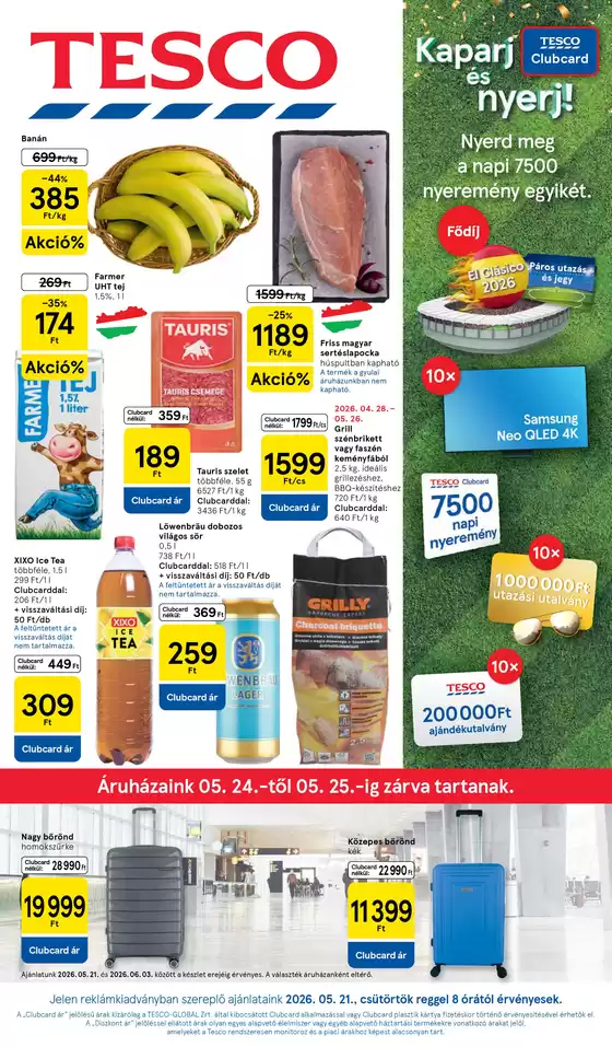 Tesco katalógus | Tesco újság érvényessége 2026.05.27-ig | 2026-05-21T00:00:00.000Z - 2026-05-27T00:00:00.000Z