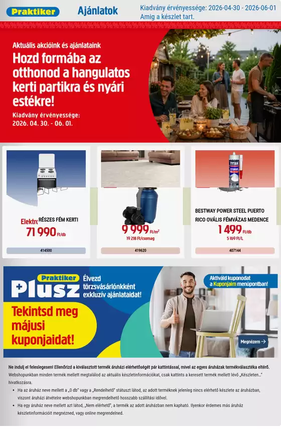 Praktiker katalógus | Praktiker akciós | 2026-04-30T00:00:00.000Z - 2026-06-01T00:00:00.000Z