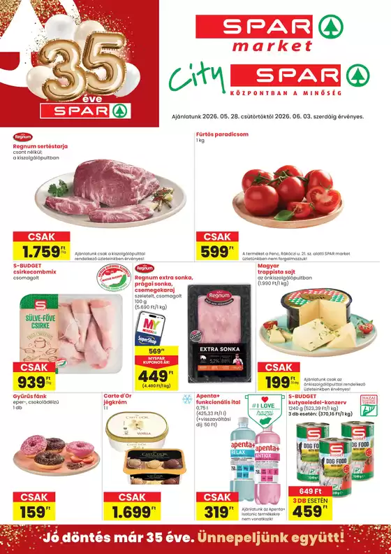 Spar katalógus, Győr | Széles választék az ajánlatokból | 2026-05-28T00:00:00.000Z - 2026-06-03T00:00:00.000Z