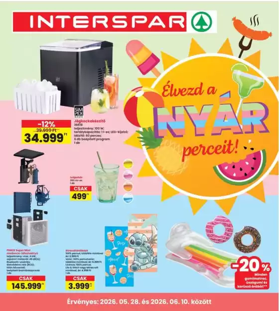 Interspar katalógus | Csúcsajánlatok minden kedvezményvadásznak | 2026-05-28T00:00:00.000Z - 2026-06-10T00:00:00.000Z