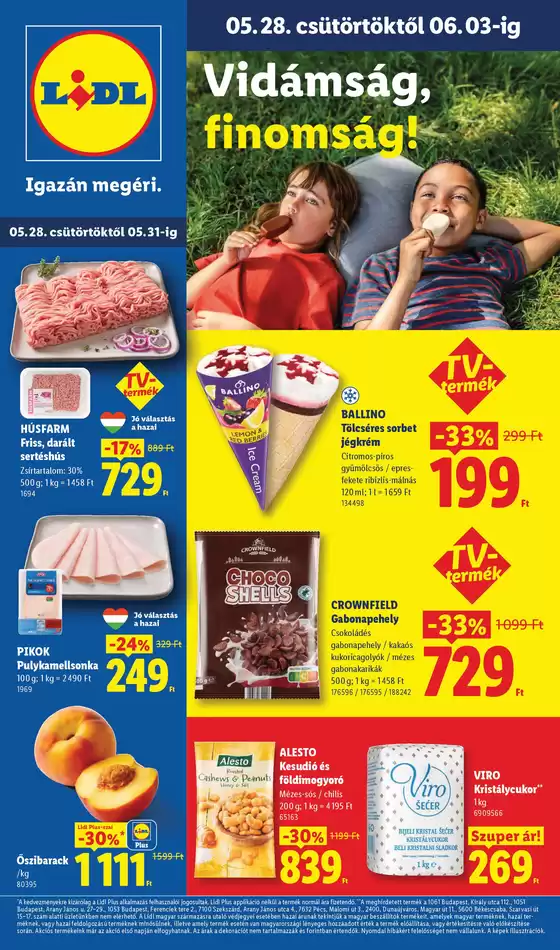 Lidl katalógus, Szeged | Akciós újság 22. hét | 2026-05-28T00:00:00.000Z - 2026-06-03T00:00:00.000Z