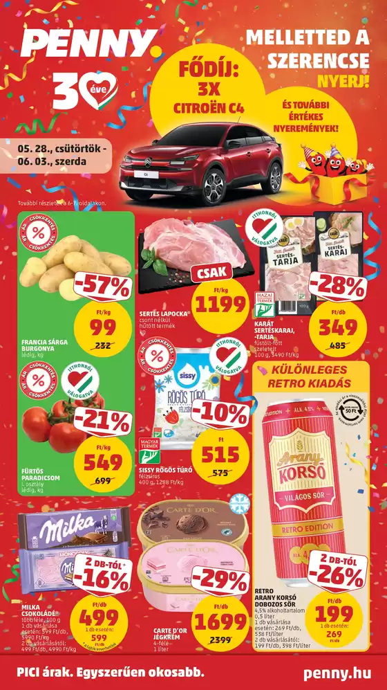 Penny Market katalógus, Tiszafüred | Penny újság érvényessége 2026.06.03-ig | 2026-05-28T00:00:00.000Z - 2026-06-03T00:00:00.000Z