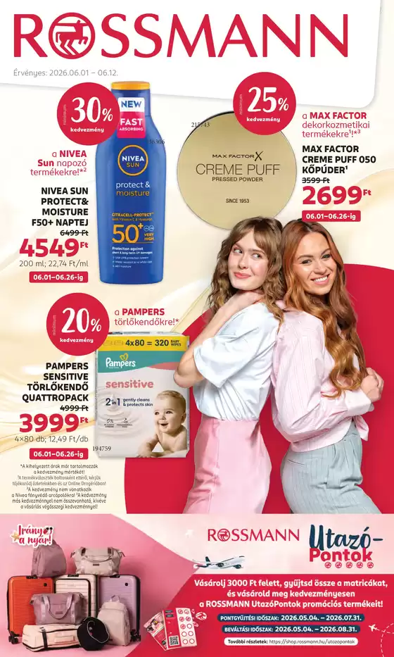 Rossmann katalógus | Csúcsajánlatok minden ügyfélnek | 2026-05-04T00:00:00.000Z - 2026-08-31T00:00:00.000Z