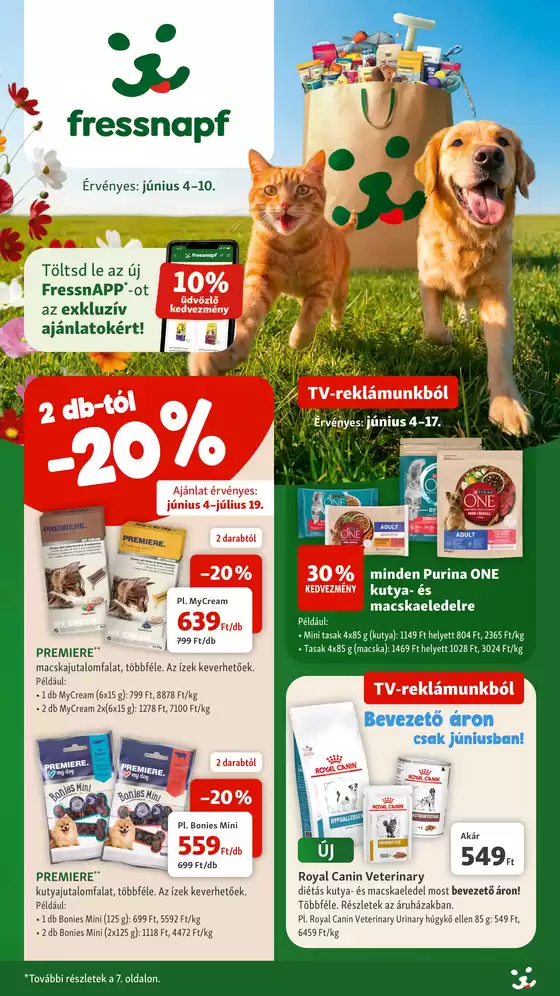 Fressnapf katalógus | Fressnapf újság érvényessége 2026.06.10-ig | 2026-06-04T00:00:00.000Z - 2026-06-10T00:00:00.000Z