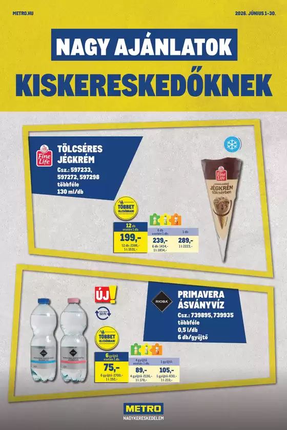 Metro katalógus | Nagy Ajánlatok Kiskereskedőknek 202606 | 2026-06-01T00:00:00.000Z - 2026-06-30T00:00:00.000Z