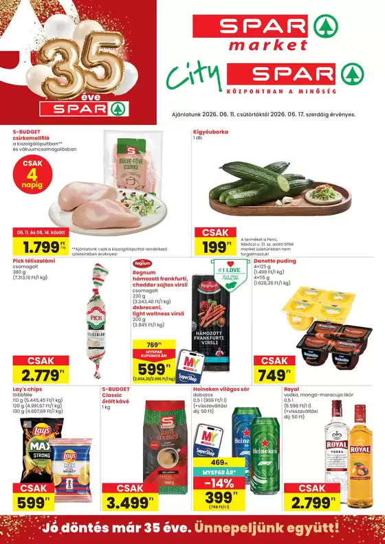 Spar katalógus, Szeged | Kedvezmények és akciók | 2026-06-11T00:00:00.000Z - 2026-06-17T00:00:00.000Z