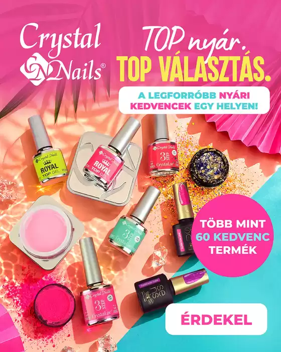 Crystal Nails katalógus, Debrecen | Crystal Nails akciós | 2026-06-08T00:00:00.000Z - 2026-06-22T00:00:00.000Z