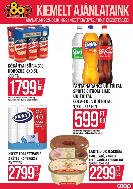 COOP Szolnok katalógus, Mezőkövesd | COOP Szolnok újság érvényessége - 2026.06.21-ig | 2026-06-15T00:00:00.000Z - 2026-06-21T00:00:00.000Z