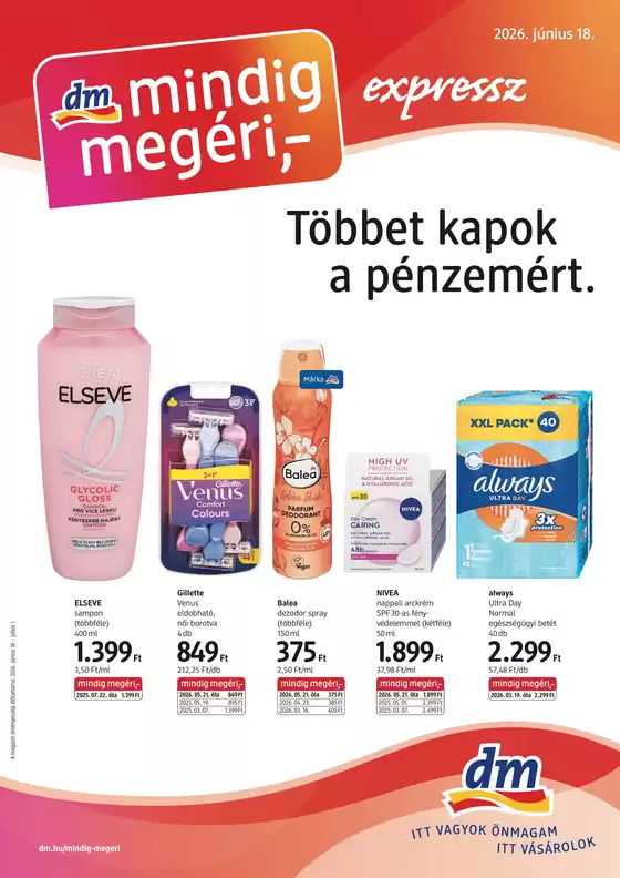 DM katalógus, Hajdúdorog | Aktuális akciók és ajánlatok | 2026-06-18T00:00:00.000Z - 2026-07-01T00:00:00.000Z