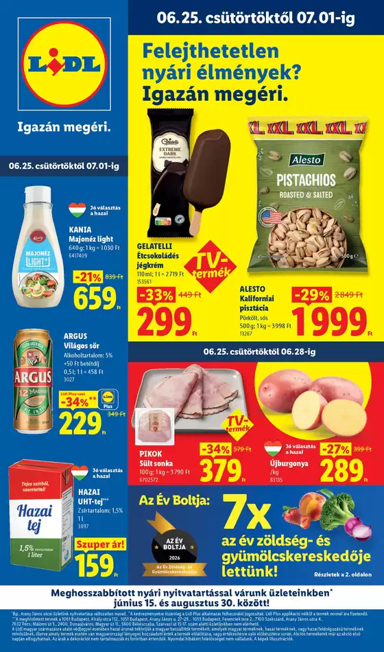 Lidl katalógus | Akciós újság 26. hét | 2026-06-25T00:00:00.000Z - 2026-07-01T00:00:00.000Z