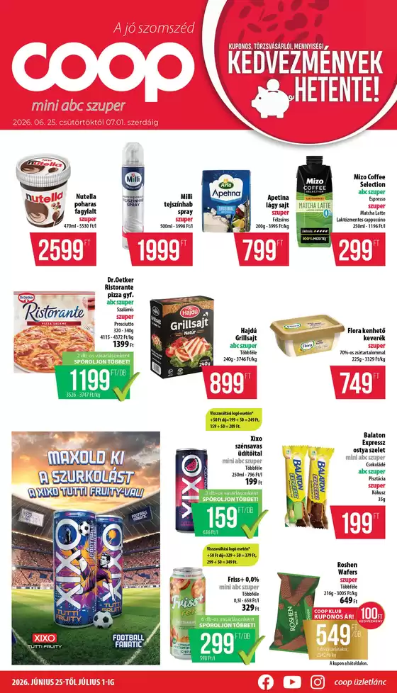 Coop katalógus, Győr | Aktuális különleges akciók | 2026-06-25T00:00:00.000Z - 2026-07-01T00:00:00.000Z