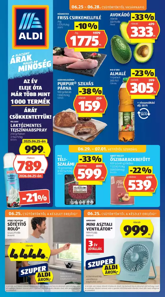 Aldi katalógus | Aldi újság érvényessége 2026.07.01-ig | 2026-06-25T00:00:00.000Z - 2026-07-01T00:00:00.000Z