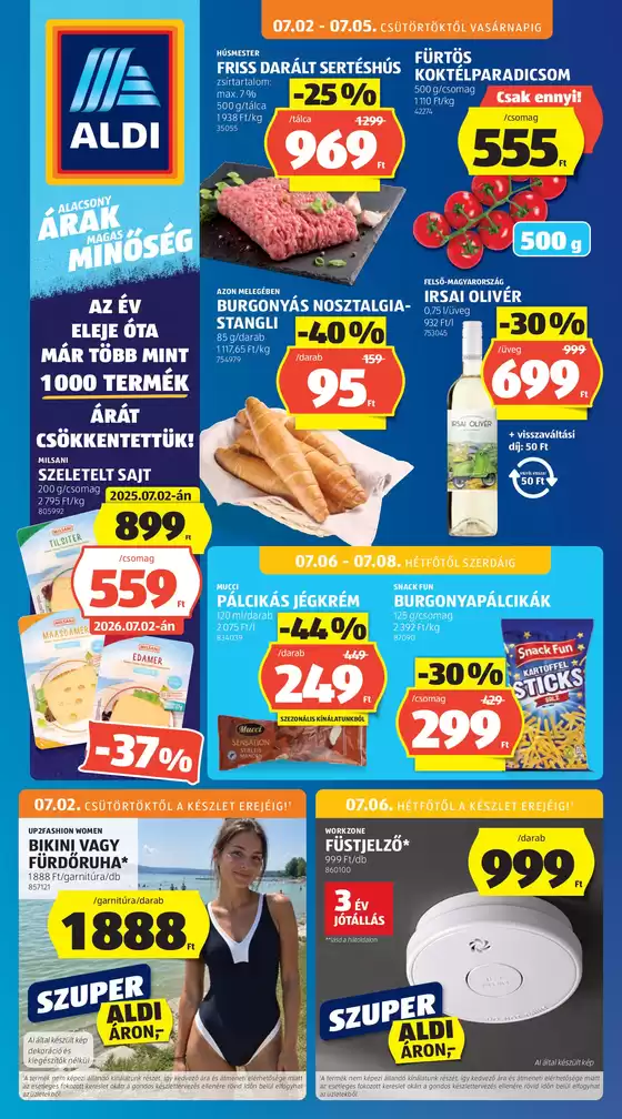 Aldi katalógus | Aldi újság érvényessége 2026.07.08-ig | 2026-07-01T00:00:00.000Z - 2026-07-07T00:00:00.000Z