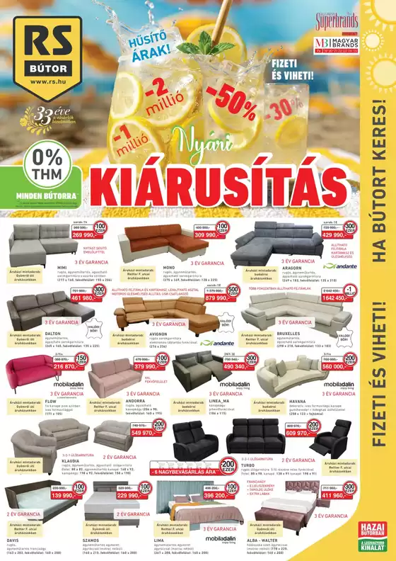 RS Bútor katalógus, Budapest | Nyári KIÁRUSÍTÁS | 2026-07-02T00:00:00.000Z - 2026-07-16T00:00:00.000Z