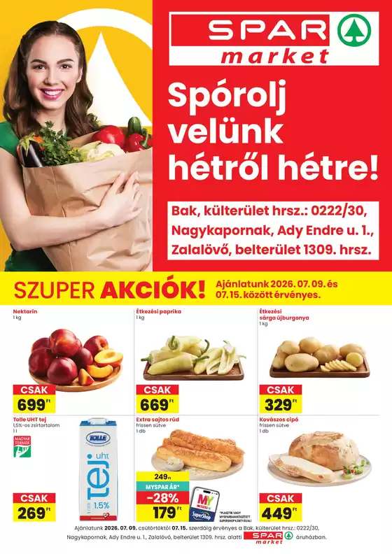Spar katalógus, Budaörs | A legjobb akcióink | 2026-07-09T00:00:00.000Z - 2026-07-15T00:00:00.000Z