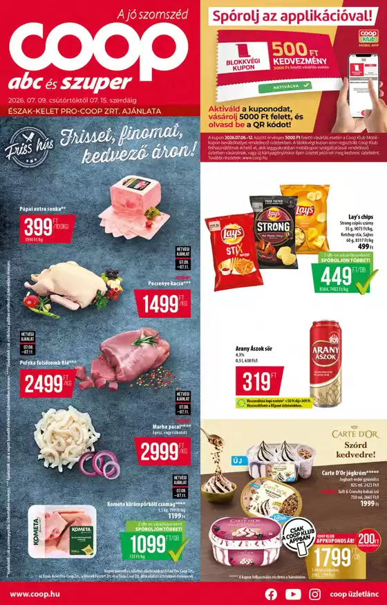 Coop katalógus, Cegléd | Exkluzív akciók | 2026-07-09T00:00:00.000Z - 2026-07-15T00:00:00.000Z