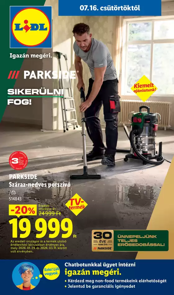 Lidl katalógus, Dunavarsány | Nonfood kínálatunk - 29. hét | 2026-07-16T00:00:00.000Z - 2026-07-22T00:00:00.000Z