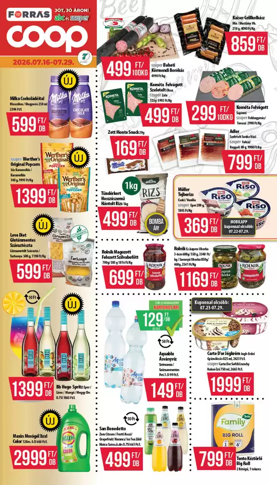 Coop katalógus, Debrecen | Coop regionális szórólap július 3-4. hét - Hétforrás | 2026-07-16T00:00:00.000Z - 2026-07-29T00:00:00.000Z