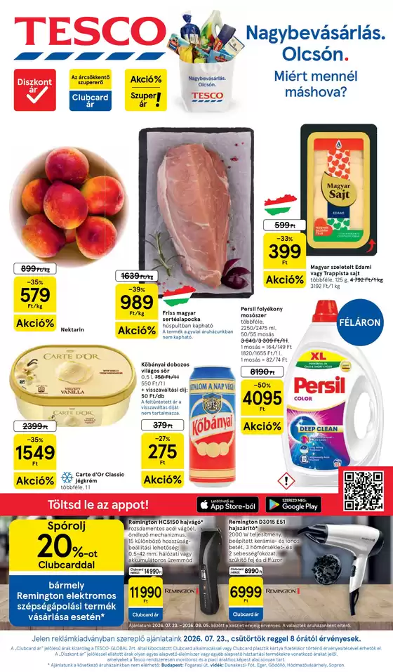 Tesco katalógus, Kalocsa | Tesco újság érvényessége 2026.07.29-ig | 2026-07-23T00:00:00.000Z - 2026-07-29T00:00:00.000Z