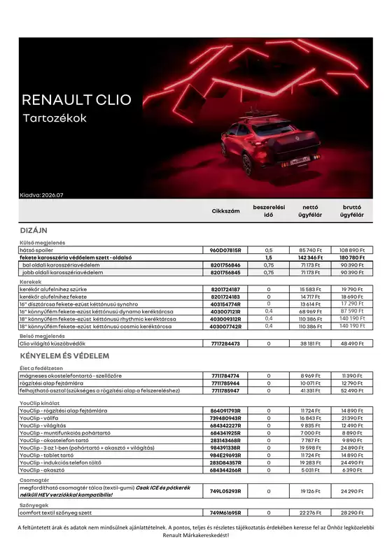 Renault katalógus | Renault cd7960806e | 2026-07-01T00:00:00.000Z - 2026-07-31T00:00:00.000Z