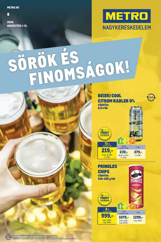 Metro katalógus | Sörök és finomságok 202608 | 2026-08-01T00:00:00.000Z - 2026-08-31T00:00:00.000Z