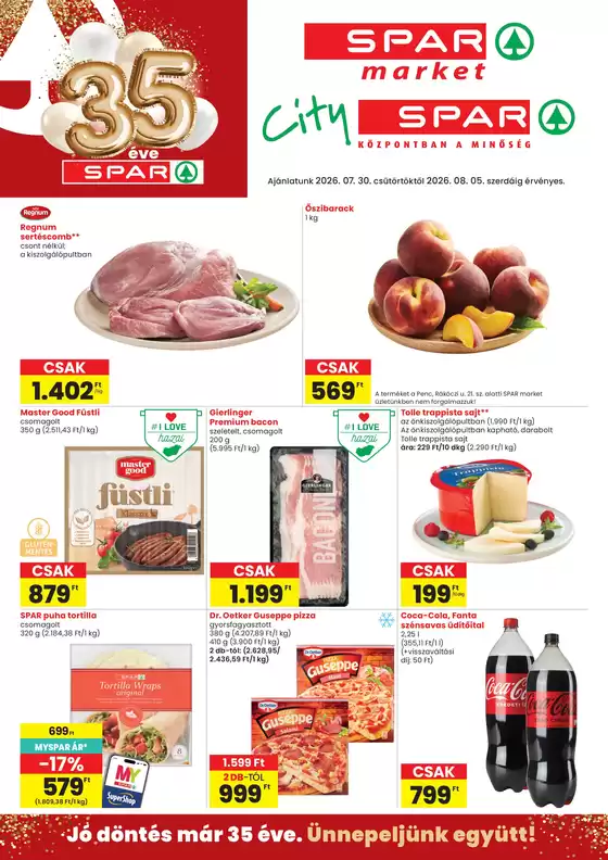 Spar katalógus | Aktuális akciók és ajánlatok | 2026-07-30T00:00:00.000Z - 2026-08-05T00:00:00.000Z