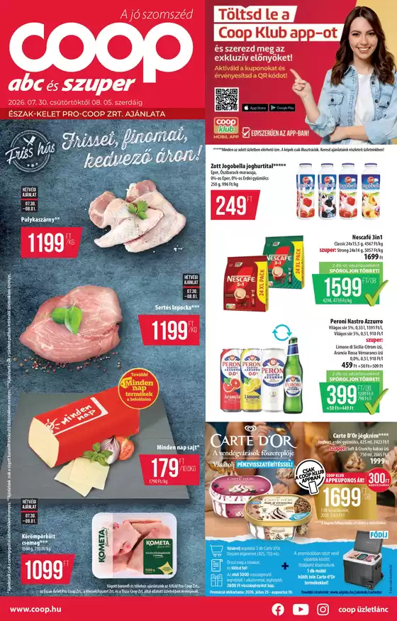 Coop katalógus, Sajószentpéter | A legjobb ajánlataink Önnek | 2026-07-30T00:00:00.000Z - 2026-08-05T00:00:00.000Z