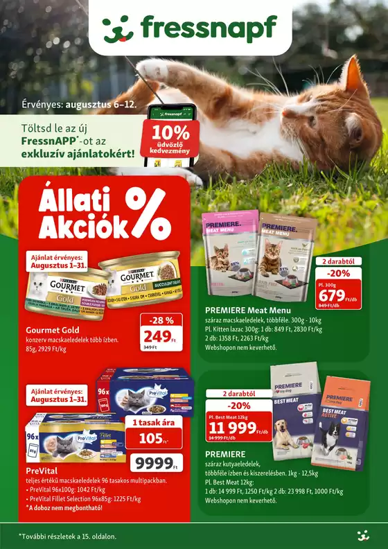 Fressnapf katalógus, Aszód | Fressnapf újság érvényessége 2026.08.12-ig | 2026-08-03T00:00:00.000Z - 2026-08-12T00:00:00.000Z