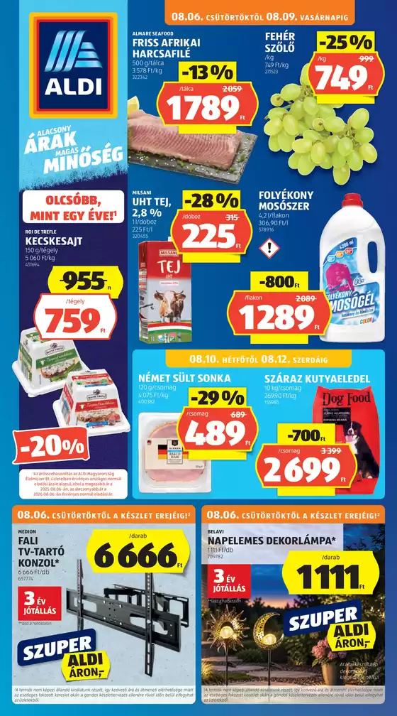 Aldi katalógus, Mosonmagyaróvár | Aldi újság érvényessége 2026.08.08-ig | 2026-08-01T00:00:00.000Z - 2026-08-08T00:00:00.000Z