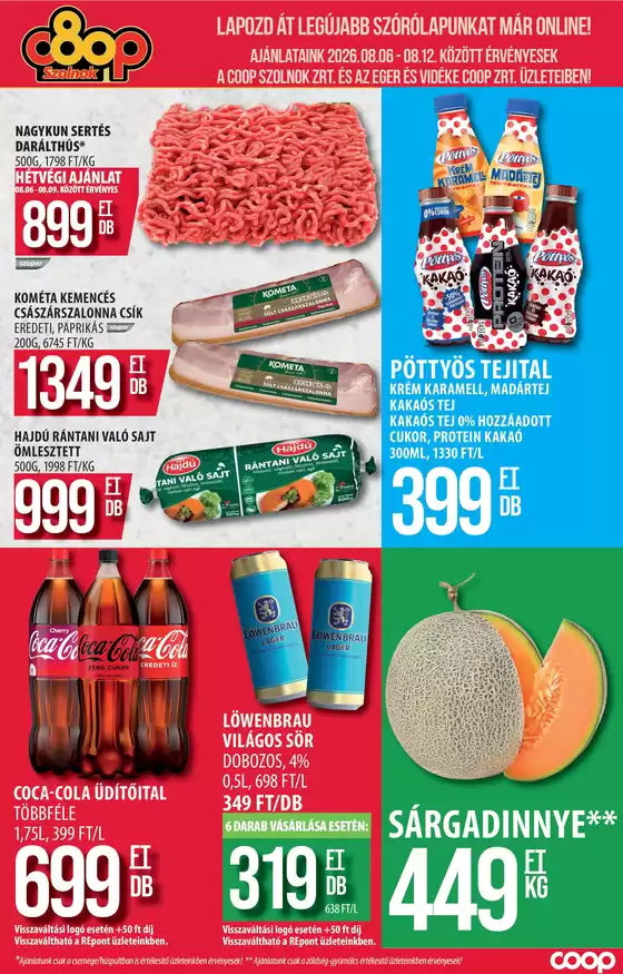 COOP Szolnok katalógus, Aszód | COOP Szolnok újság érvényessége - 2026.08.12-ig | 2026-08-03T00:00:00.000Z - 2026-08-12T00:00:00.000Z