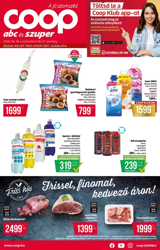 Coop katalógus, Csongrád | Coop országos szórólap augusztus 2. hét - Abc-Szuper | 2026-08-06T00:00:00.000Z - 2026-08-12T00:00:00.000Z