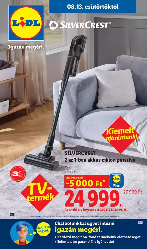 Lidl katalógus, Budapest | Nonfood kínálatunk - 33. hét | 2026-08-13T00:00:00.000Z - 2026-08-19T00:00:00.000Z