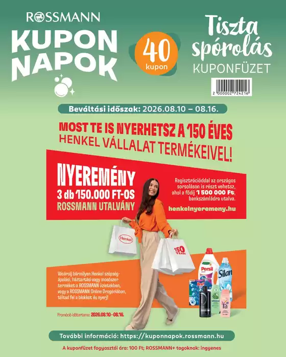 Rossmann katalógus | Rossmann akciós | 2026-08-10T00:00:00.000Z - 2026-08-16T00:00:00.000Z