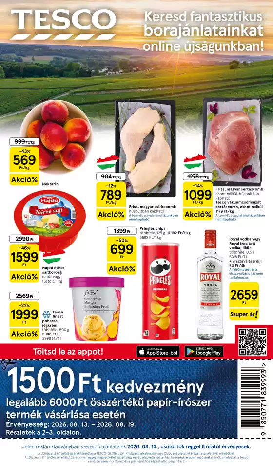Tesco katalógus, Pécs | Tesco újság érvényessége 2026.08.19-ig | 2026-08-13T00:00:00.000Z - 2026-08-19T00:00:00.000Z