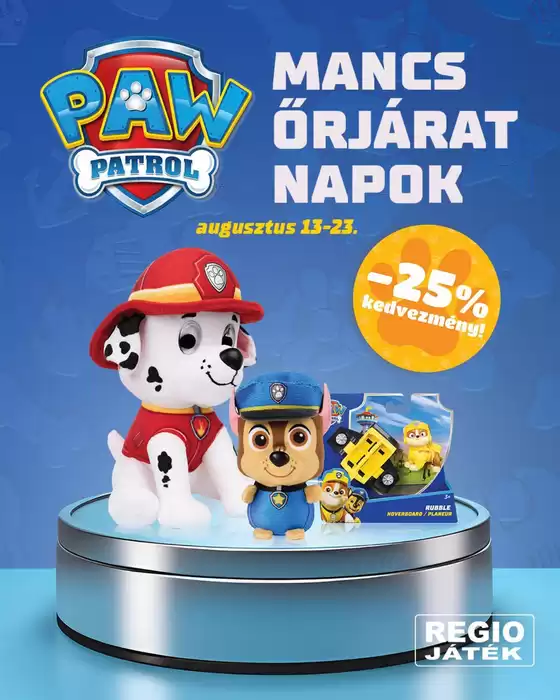 Regio Jatek katalógus | ajánlatunk érvényes | 2026-08-13T00:00:00.000Z - 2026-08-23T00:00:00.000Z