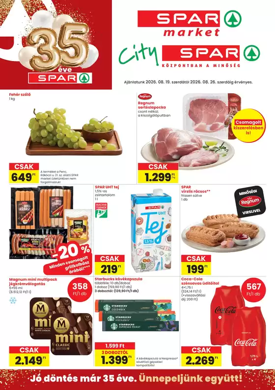 Spar katalógus | Új ajánlatok felfedezésre | 2026-08-19T00:00:00.000Z - 2026-08-26T00:00:00.000Z