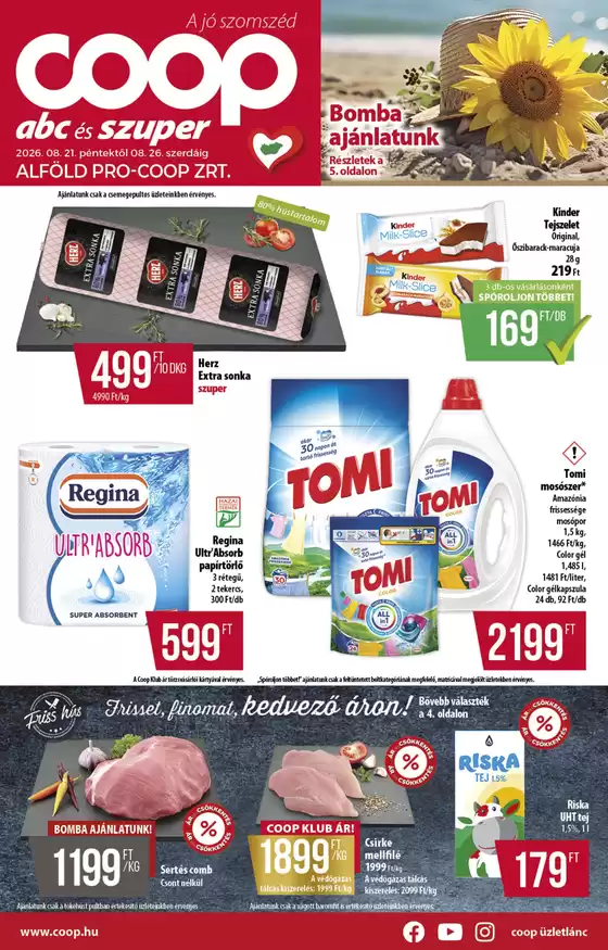 Coop katalógus, Budapest | Coop regionális szórólap augusztus 4. hét - Alföld | 2026-08-21T00:00:00.000Z - 2026-08-26T00:00:00.000Z