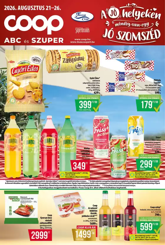 Coop katalógus, Budapest | Exkluzív ajánlatok és akciók | 2026-08-21T00:00:00.000Z - 2026-08-26T00:00:00.000Z