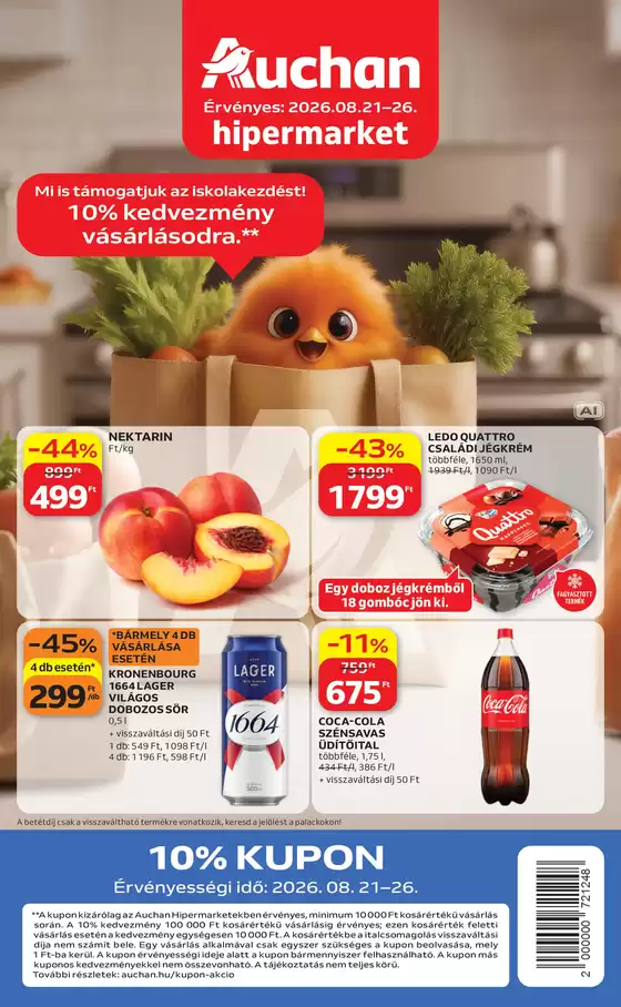 Auchan katalógus | Auchan újság érvényessége 2026.08.26-ig | 2026-08-20T00:00:00.000Z - 2026-08-26T00:00:00.000Z