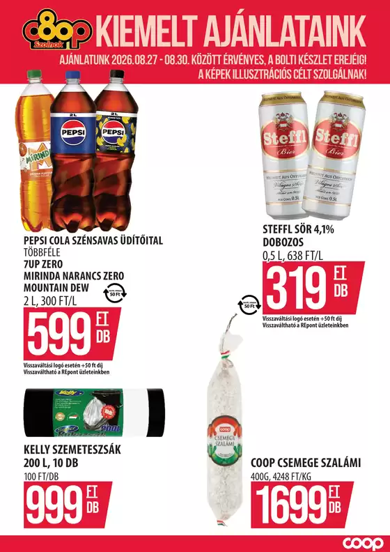 COOP Szolnok katalógus, Dabas | COOP Szolnok újság érvényessége - 2026.08.30-ig | 2026-08-24T00:00:00.000Z - 2026-08-30T00:00:00.000Z