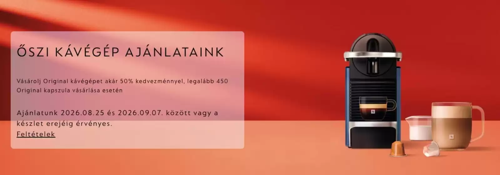 Nespresso katalógus, Diósd | Nespresso ajánlatunk érvényes | 2026-08-25T00:00:00.000Z - 2026-09-07T00:00:00.000Z