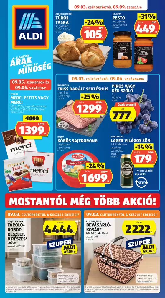 Aldi katalógus, Debrecen | Aldi újság érvényessége 2026.09.05-ig | 2026-08-29T00:00:00.000Z - 2026-09-05T00:00:00.000Z